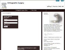 Tablet Screenshot of elsevierorthognathicsurgery.com